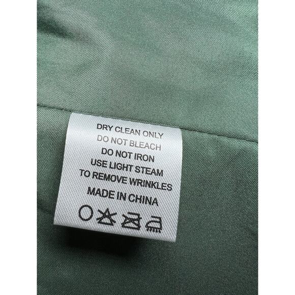Azazie Tayla Floor Length Chiffon Sheath Dress Size A2 Eucalyptus Bridesmaid - Picture 9 of 11